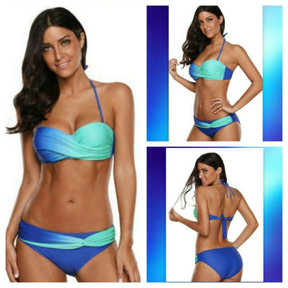 SOLD-Ombre Bikini Swimsuit Size M NWOT - Picture 2 of 9